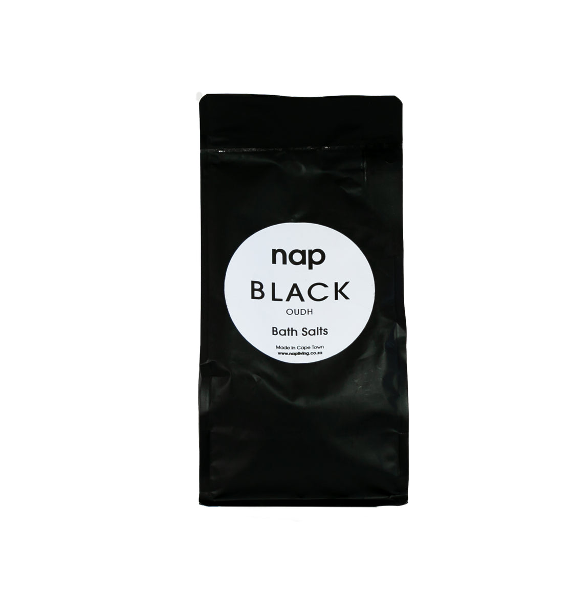 Oudh Bath Salts in Black Bag NAP Living