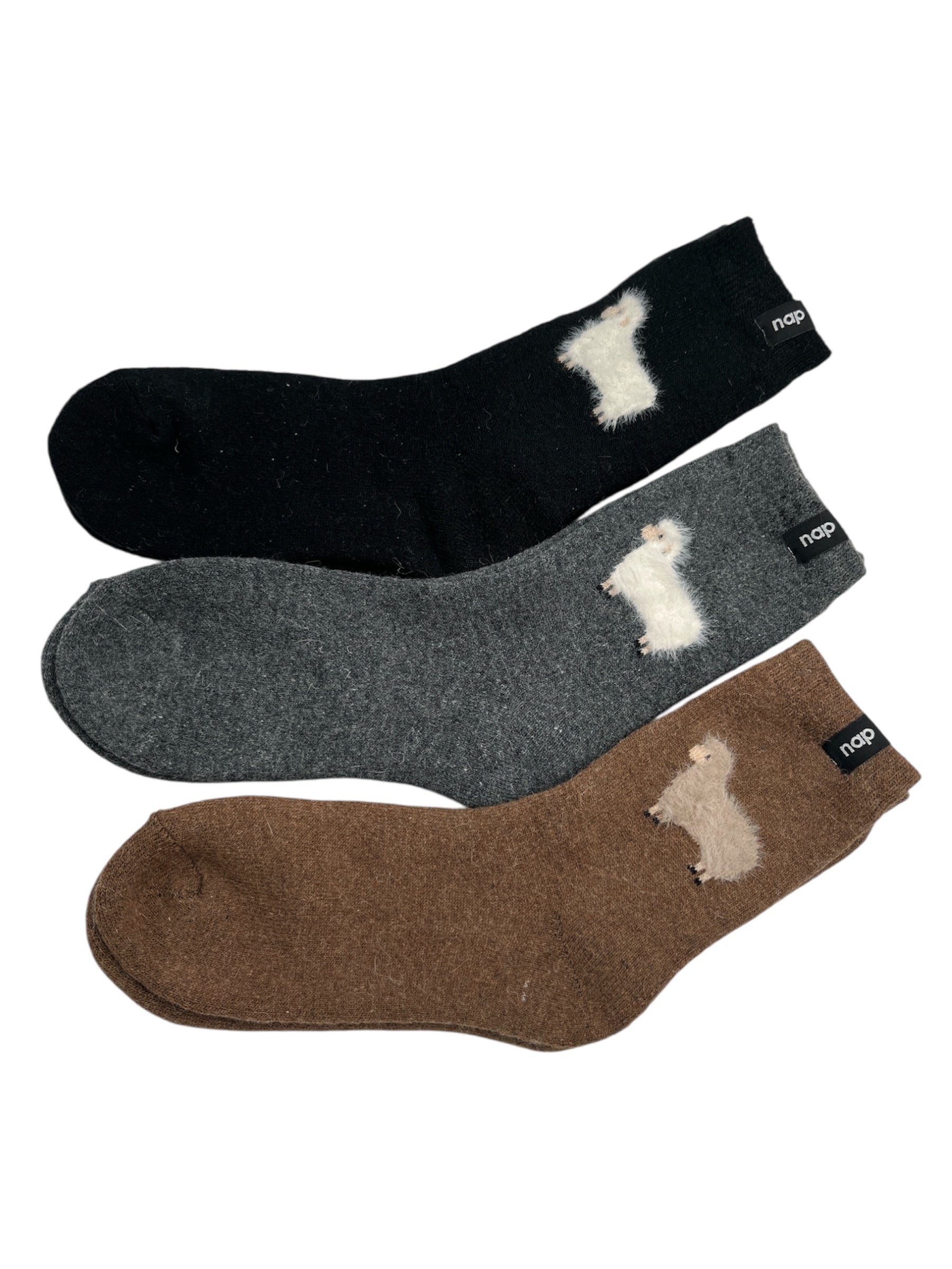 LADIES THICK WOOL & ANGORA SOCKS