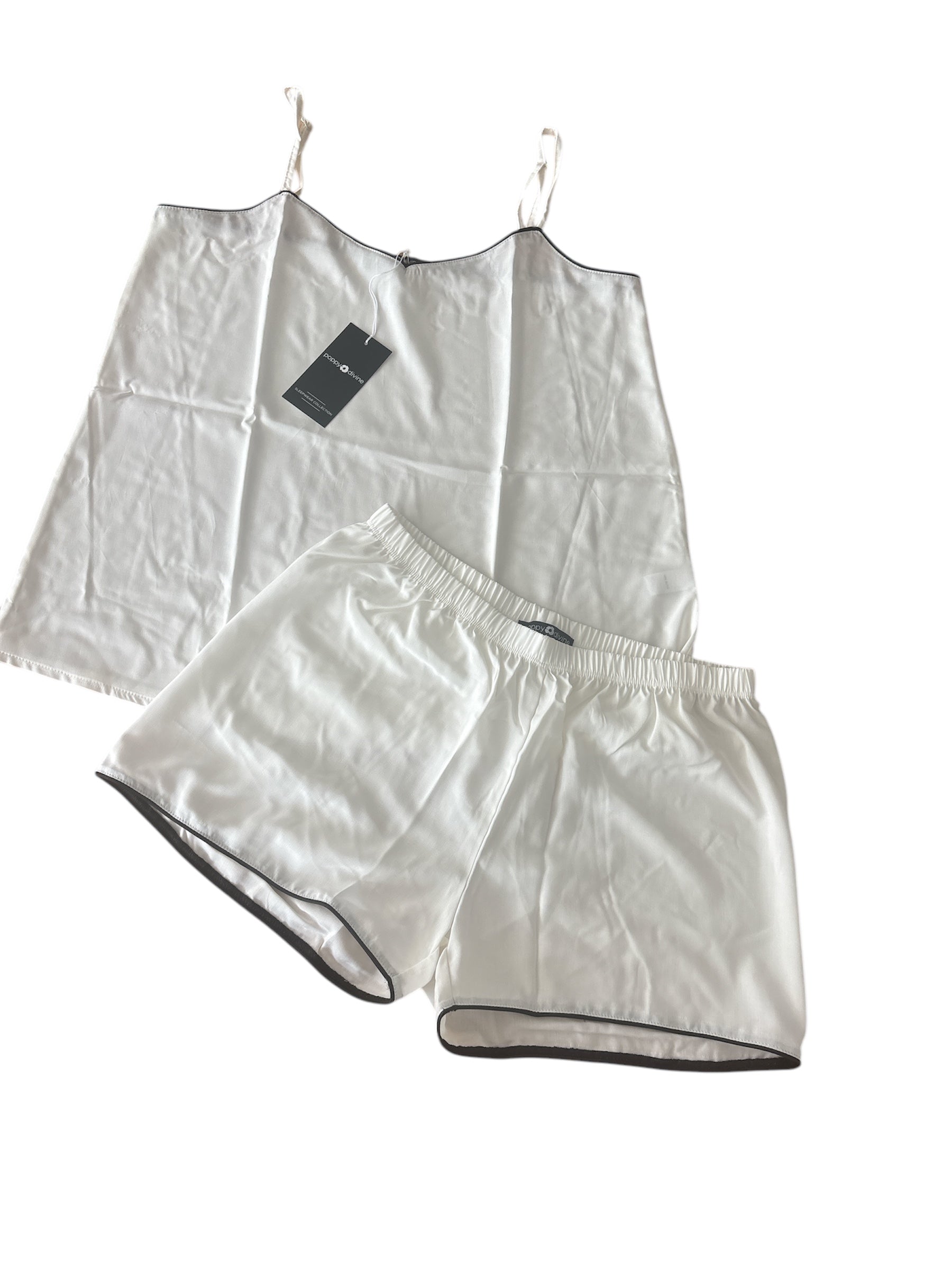 POPPY DIVINE PJ SET- RAYON STRAPPY SHORTY SET