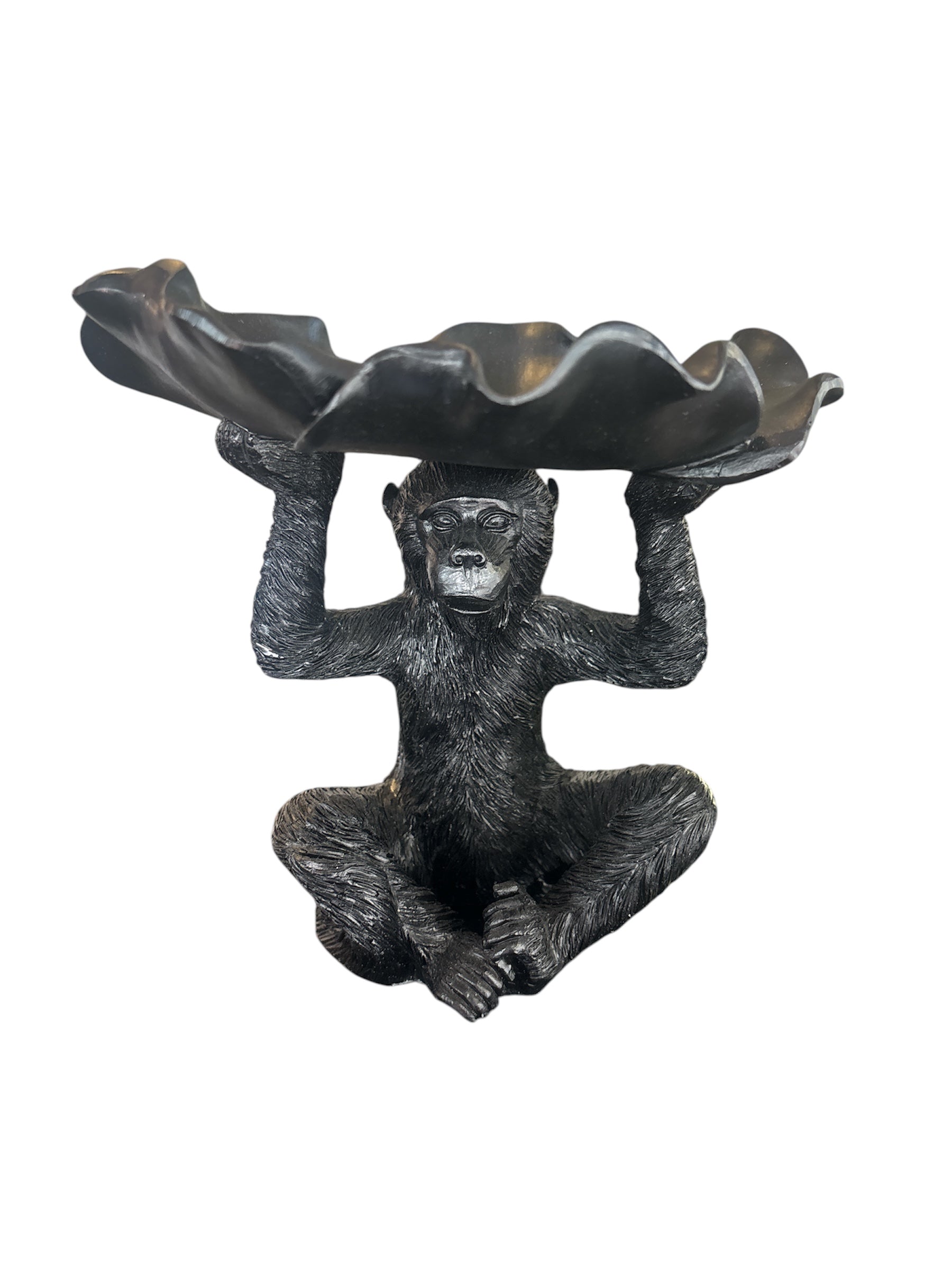WHITE RESIN MONKEY PETAL SMALL