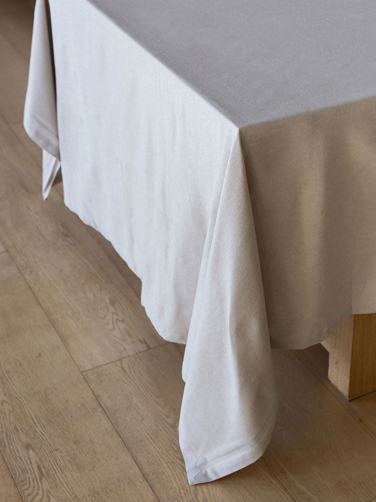 TABLE LINEN WHITE-STONE-CHARCOAL