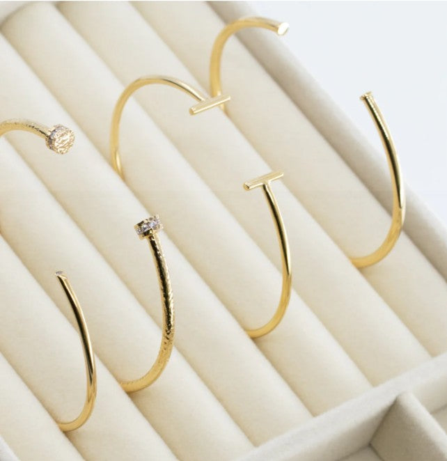 ARM CUFF BANGLE APOLLO GOLD AND SILVER