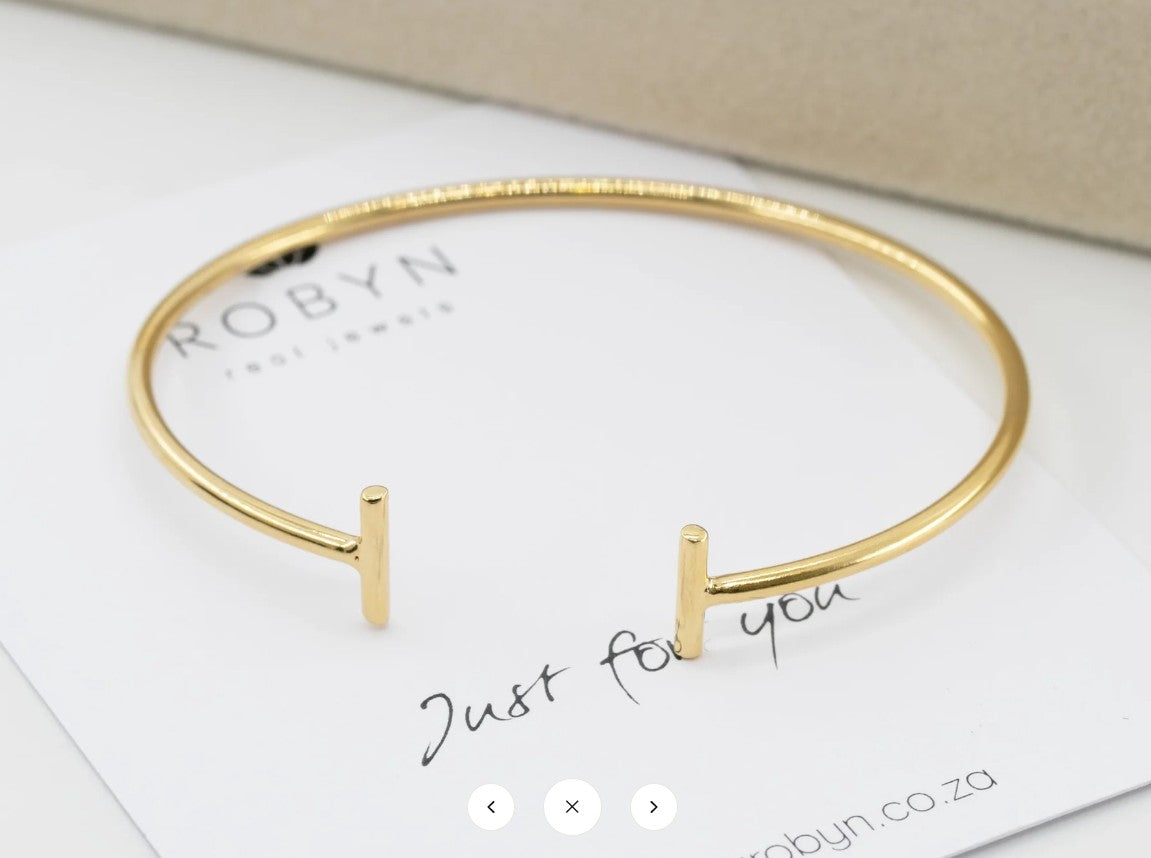 ARM CUFF BANGLE APOLLO GOLD AND SILVER