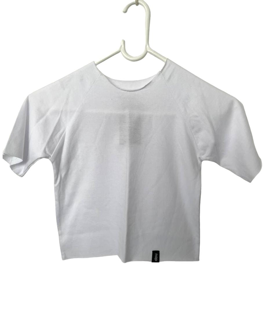 NAP BABY BASIC CREW TEE WHITE