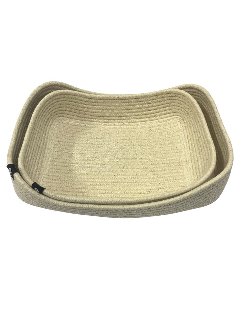 RECTANGULAR BASKET HAND MADE - ASSORTED