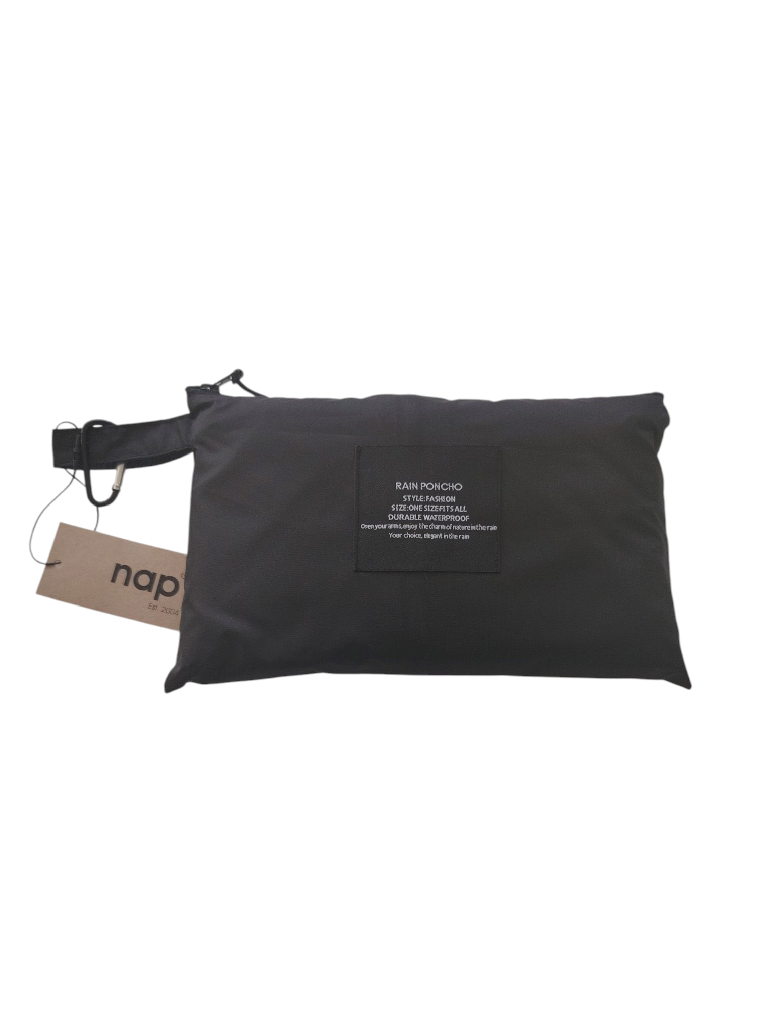 RAIN PONCHO BLACK