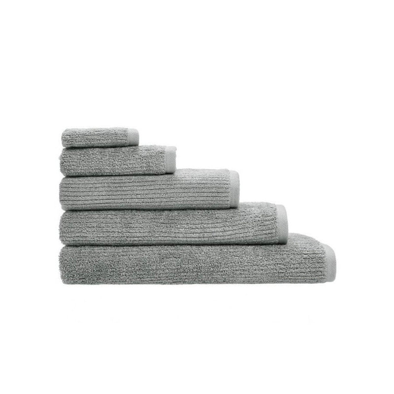 GREY REED RIBBED TOWEL