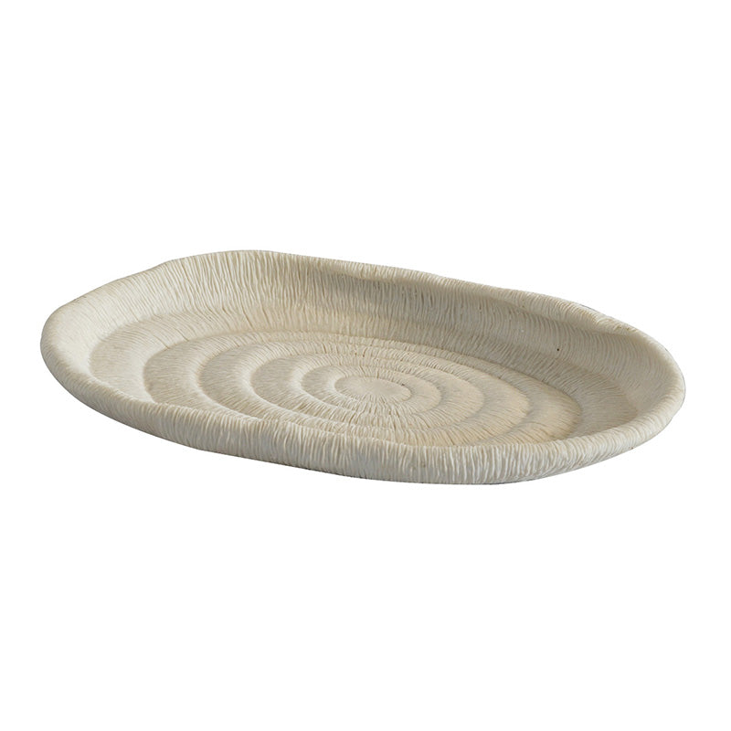 CORAL SCALLOPED FLAT PLATTER