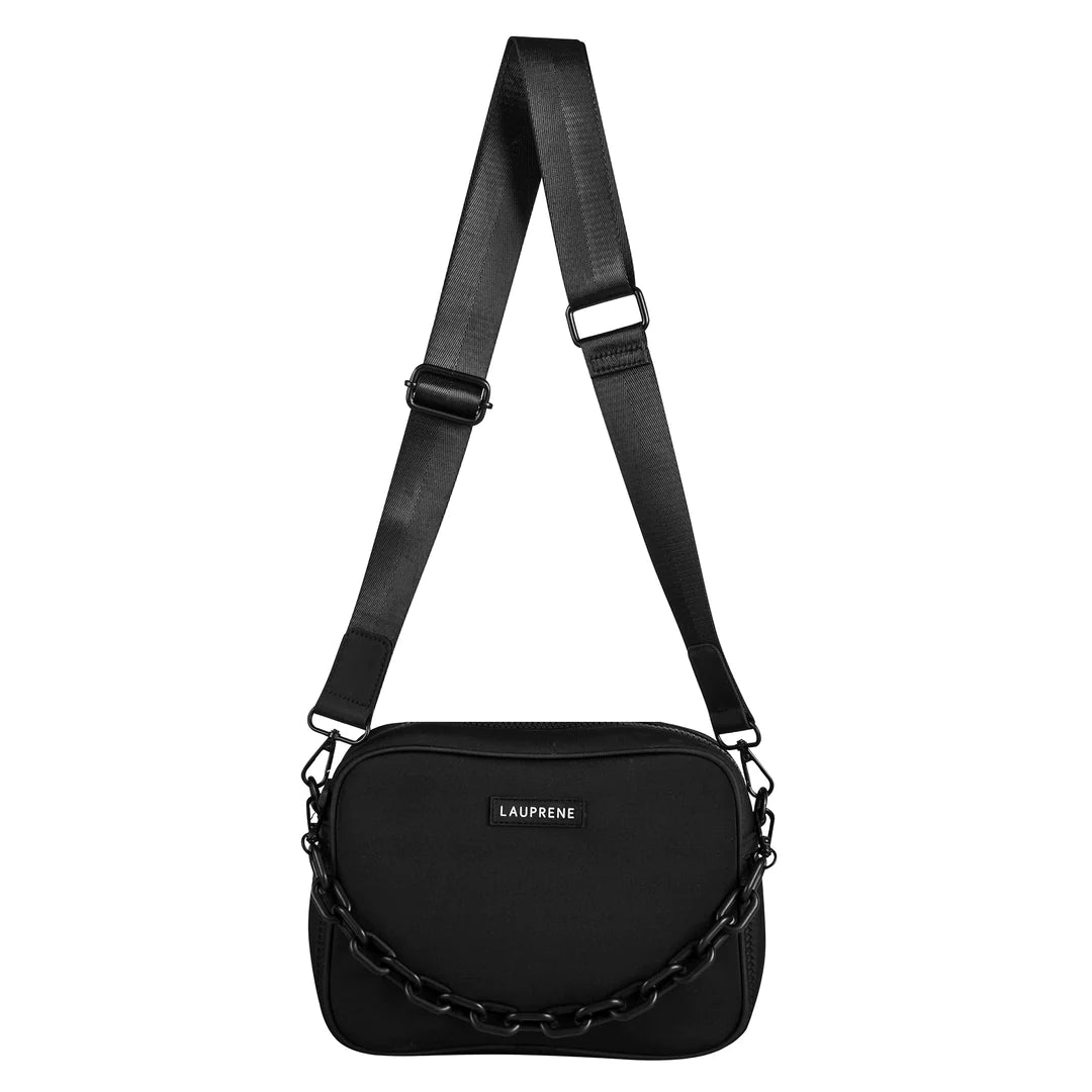 WANDERER NEOPRENE LAUPRENE CROSS BODY WITH CHAIN STRAP