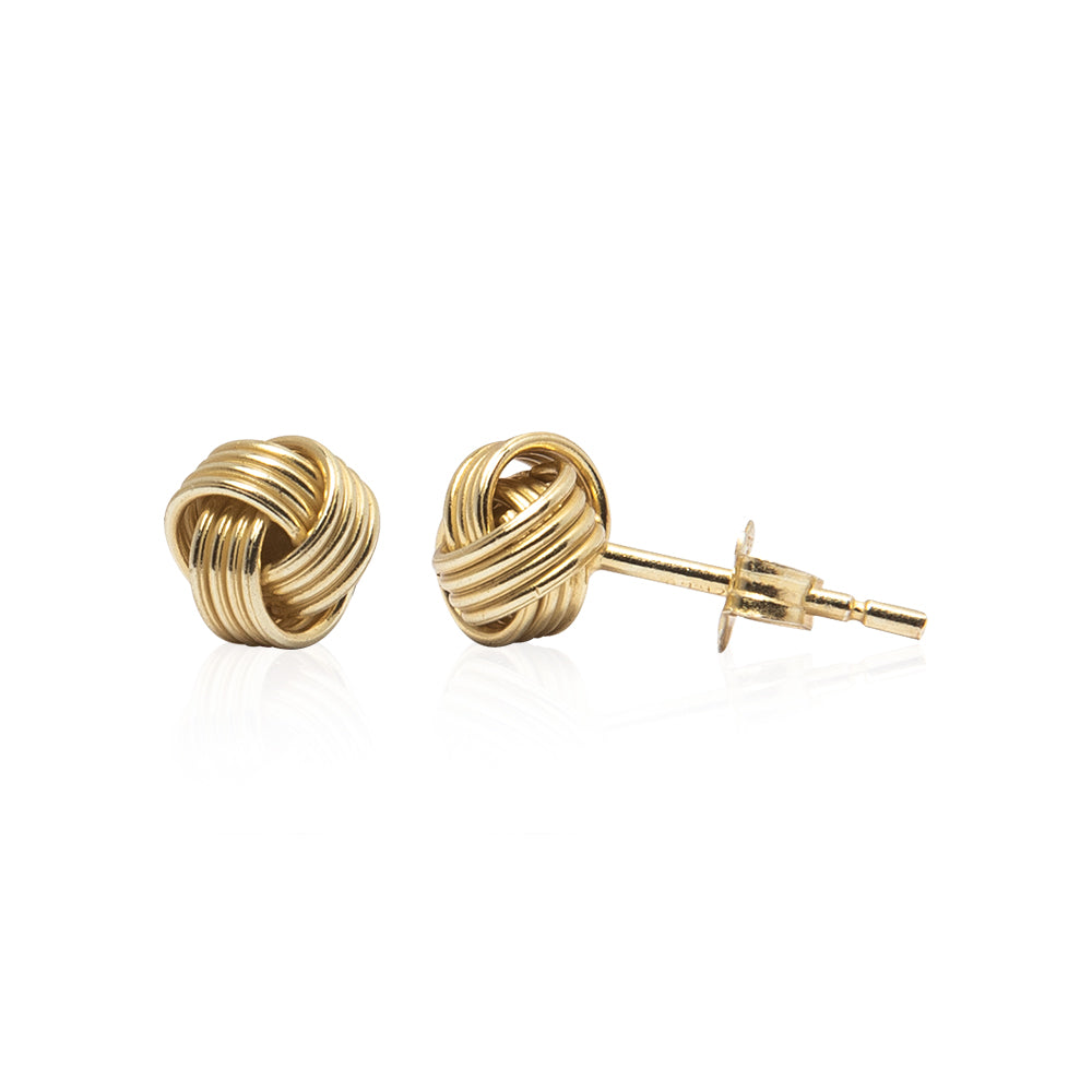 KNOTTED STUD EARRING