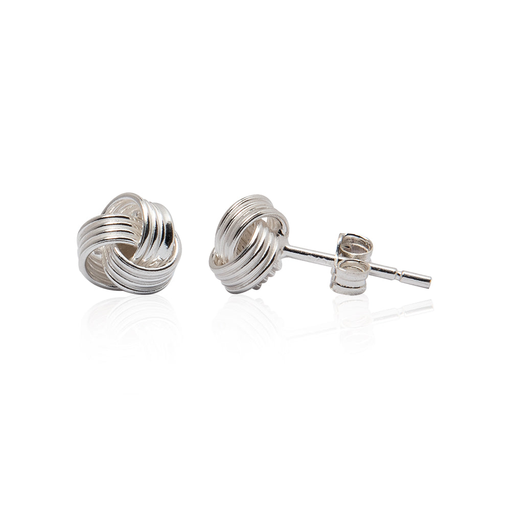 KNOTTED STUD EARRING