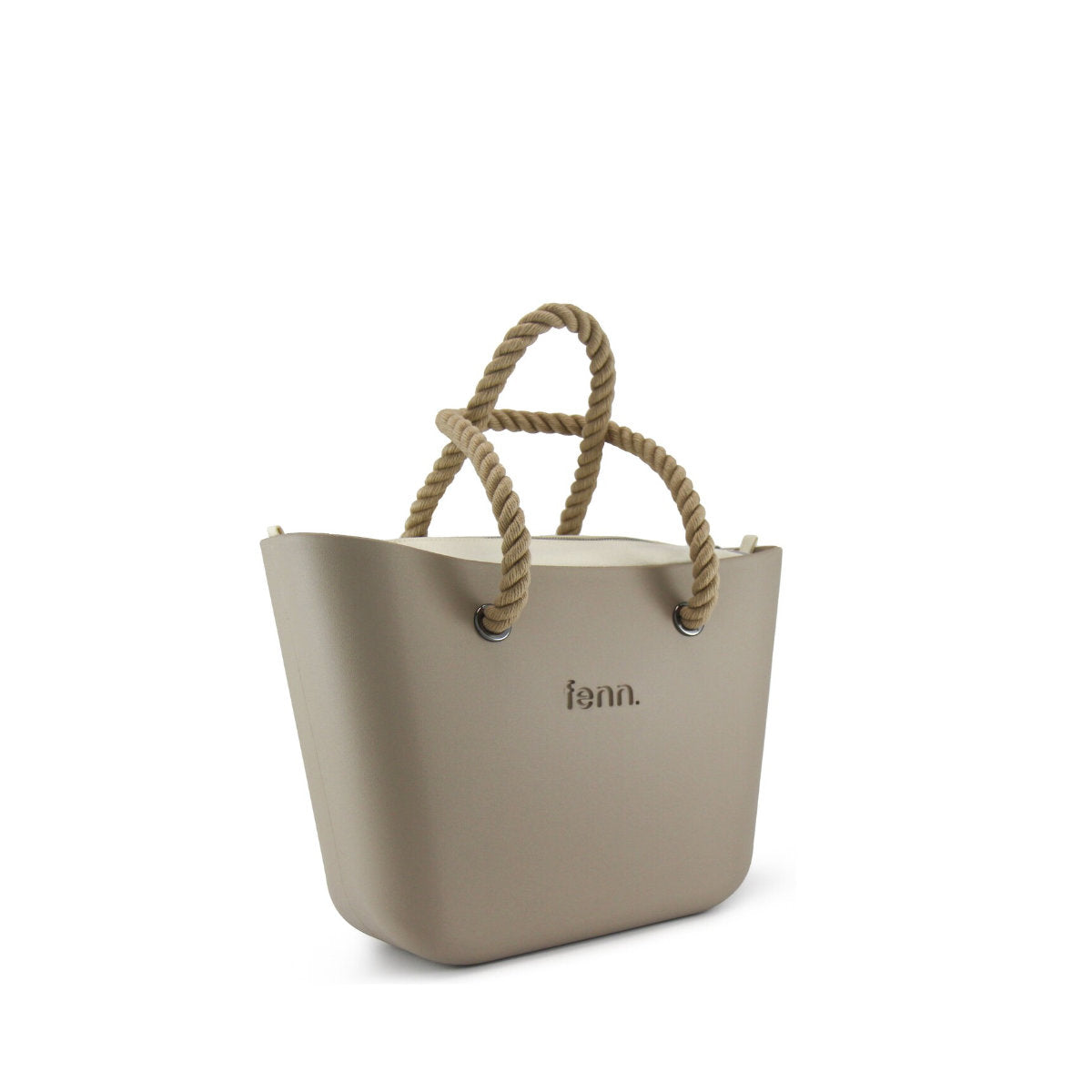 FENN ORIGINAL TOTE BAG STONE WITH ROBE HANDLES