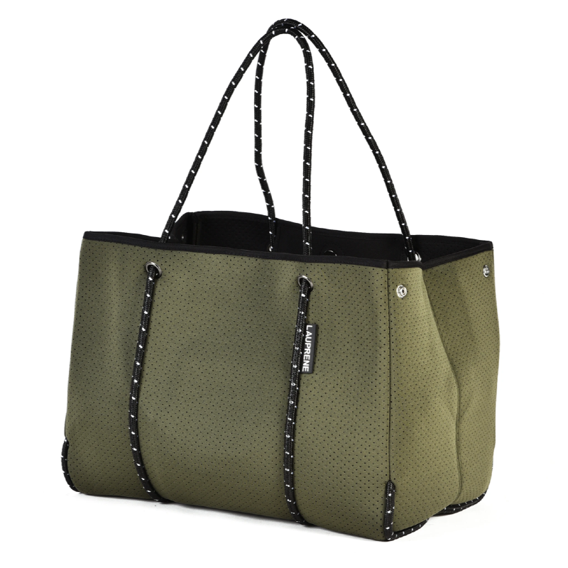 KHAKI LAUPRENE TOTE BAG