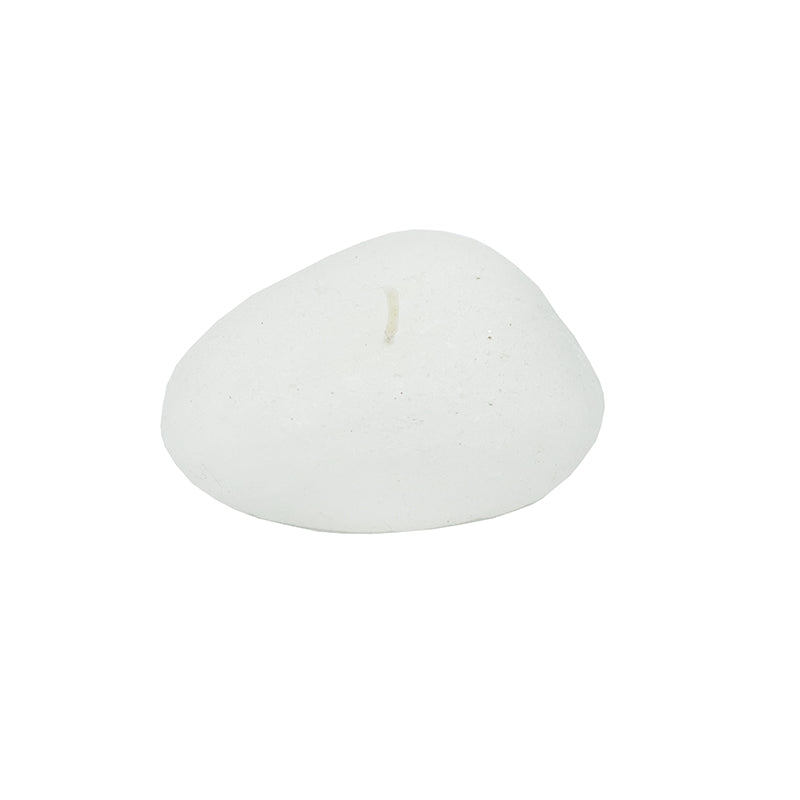 WHITE RIVERSTONE CANDLE