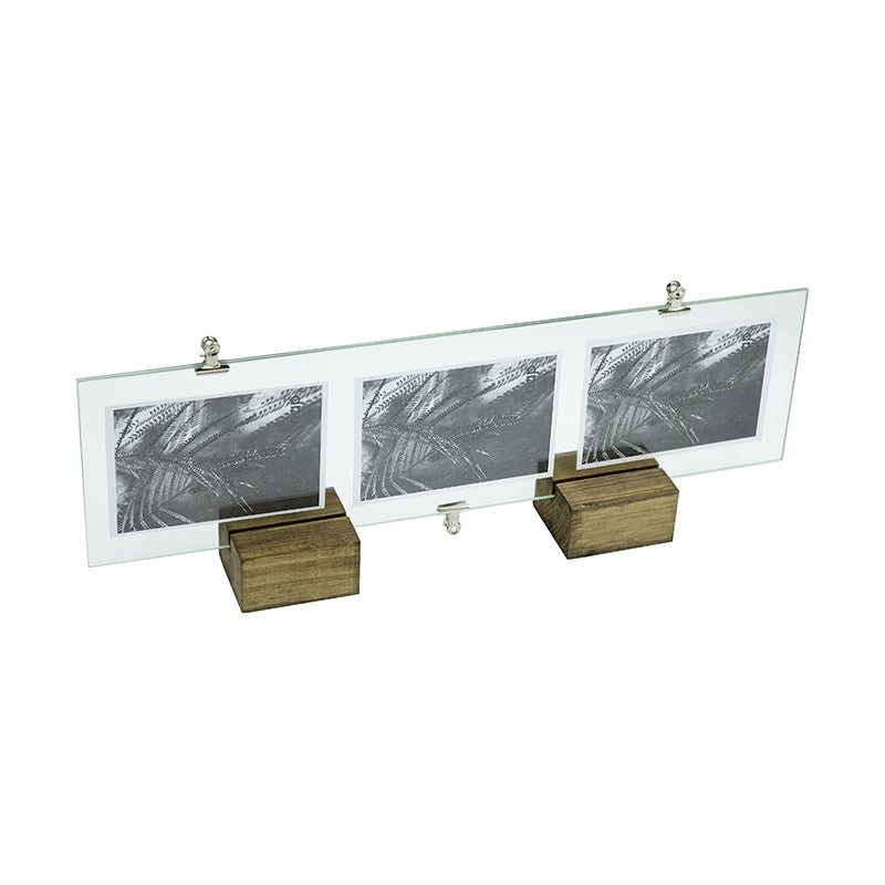TRIPLE IMAGE GLASS CLIP FRAME