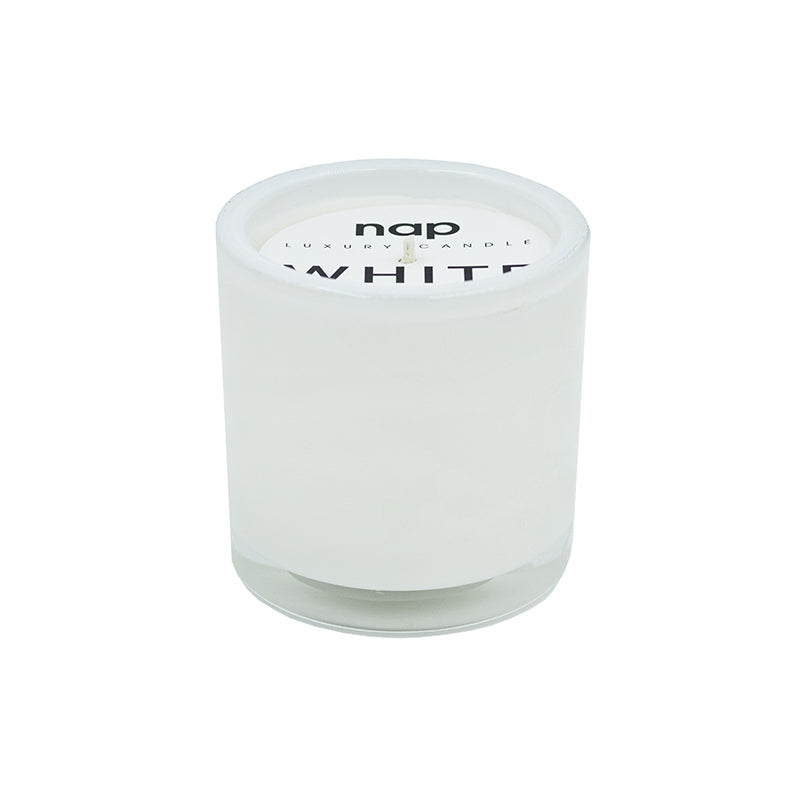 WHITE OUDH LUXURY GLASS CANDLE