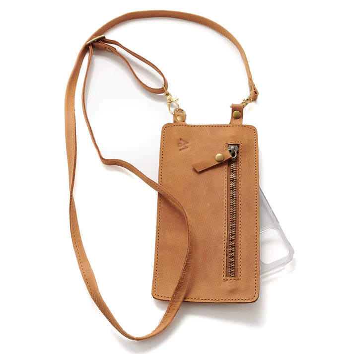 LEATHER POUCH & STRAP TAN