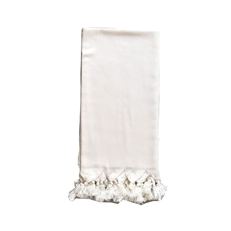 SOLID CREAM BAMBOO COTTON TOWEL