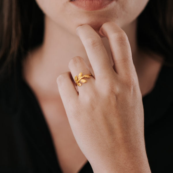 SINGLE LEAF RING